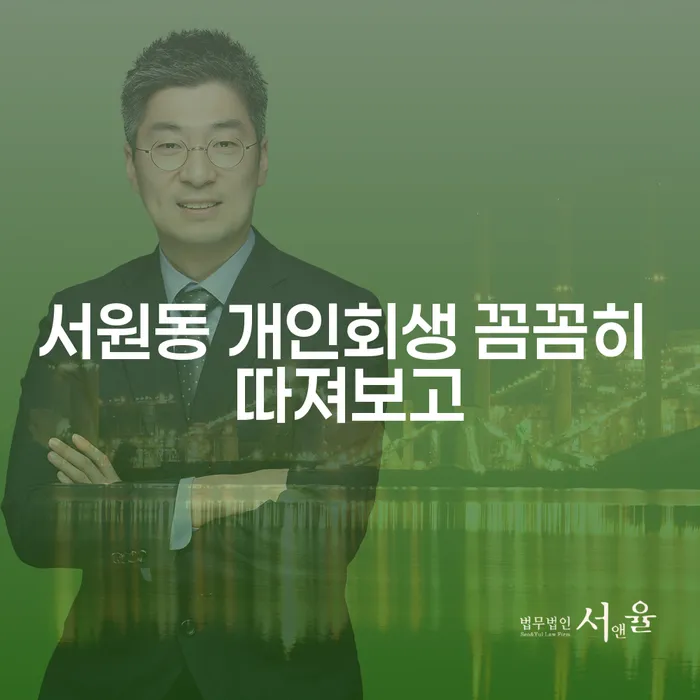 서원동 개인회생 꼼꼼히 따져보고