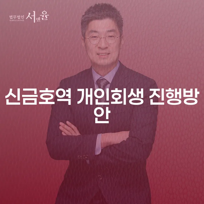 신금호역 개인회생 진행방안
