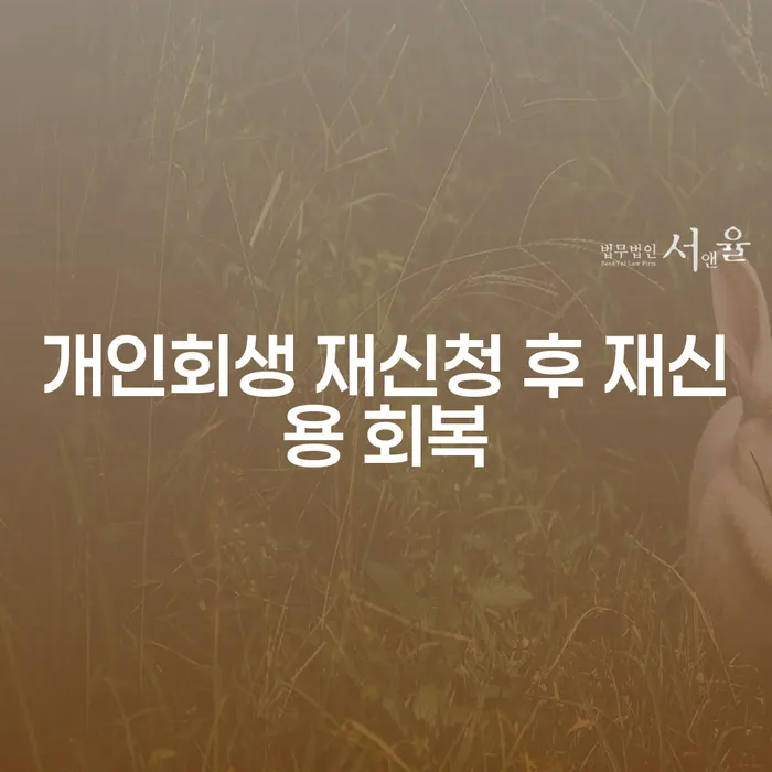 개인회생 재신청 후 신용 회복, 가능할까요?