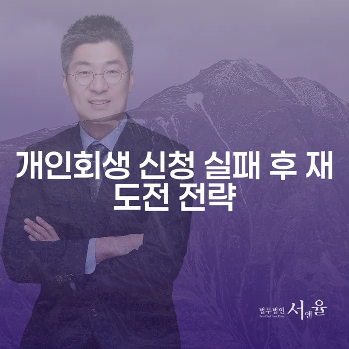 개인회생 신청 실패 후 재도전 전략, 어떻게 해야 할까요?