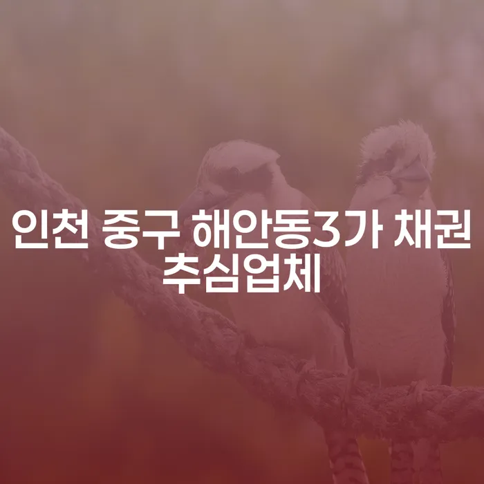 인천 중구 해안동3가 채권추심업체와 대출 1억원 개인회생, 당신의 선택은?