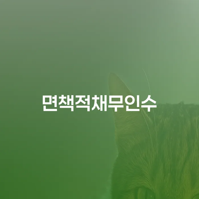 면책적채무인수란 무엇이며, 개인회생 이의신청 기간은 어떻게 될까요?
